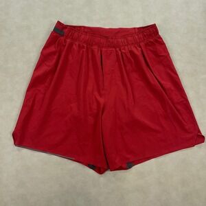 Lululemon Pace Breaker Shorts Mens Small Red Lined Athletic Run 6.5 Inch Gym